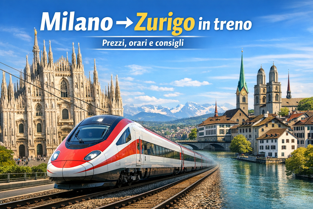 Scopri di più sull'articolo Milano → Zurigo in treno: prezzi, orari e consigli (guida completa 2026)