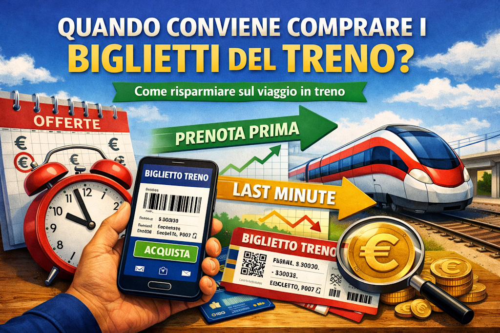 Scopri di più sull'articolo Quando conviene comprare i biglietti del treno per risparmiare